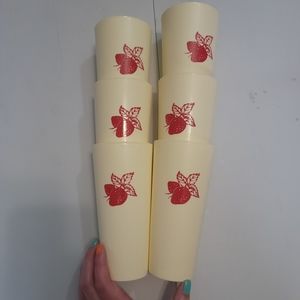 Vintage strawberry cups